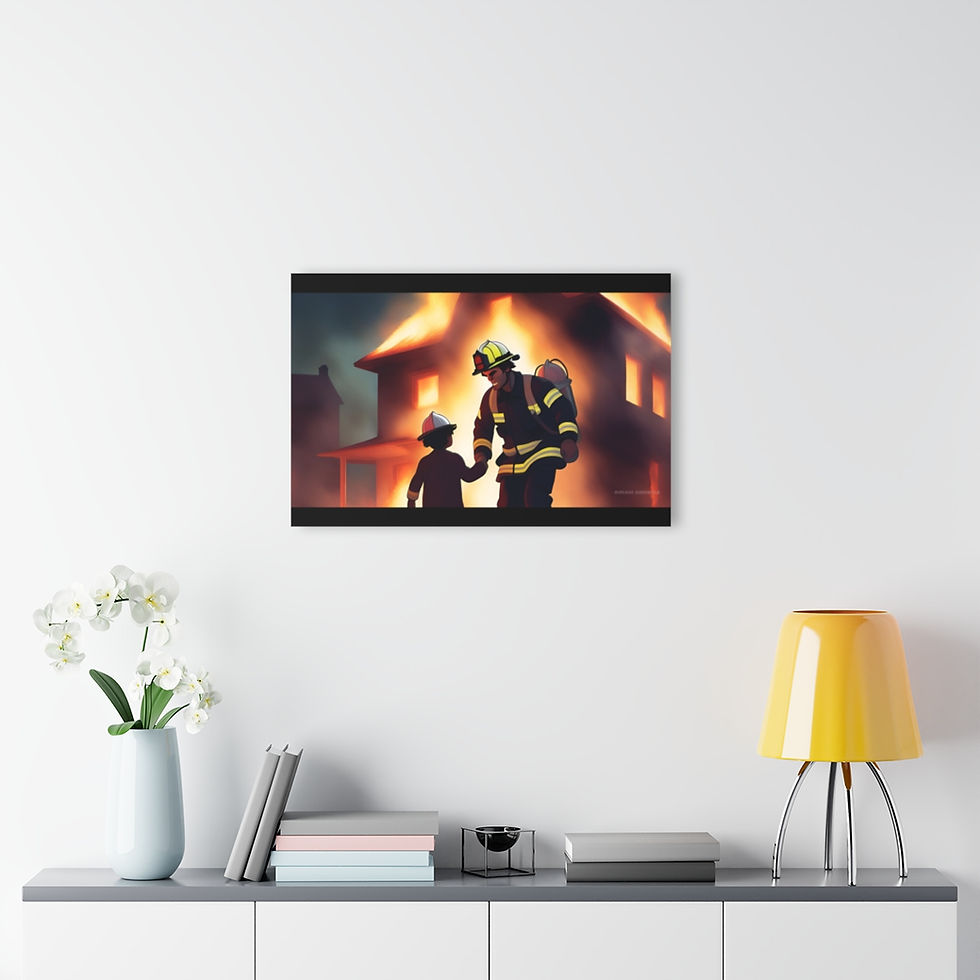 Thumbnail: The Fire Fighters 104 Acrylic Prints (French Cleat Hanging) 