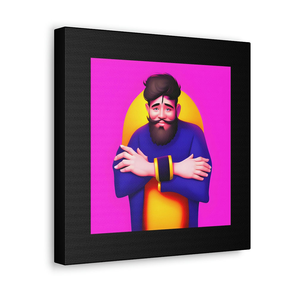 Thumbnail: JB Face Place Series 11 Canvas Gallery Wraps