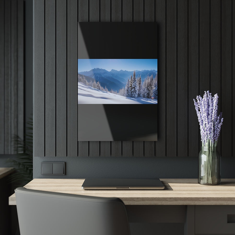 Thumbnail: The Seasons - December - Acrylic Prints (French Cleat Hanging) 