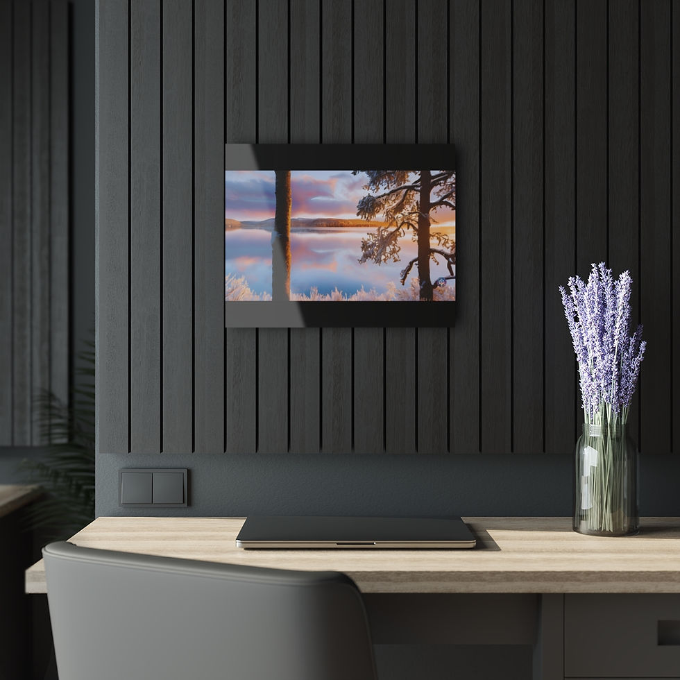 Thumbnail: The Seasons - January - Acrylic Prints (French Cleat Hanging)