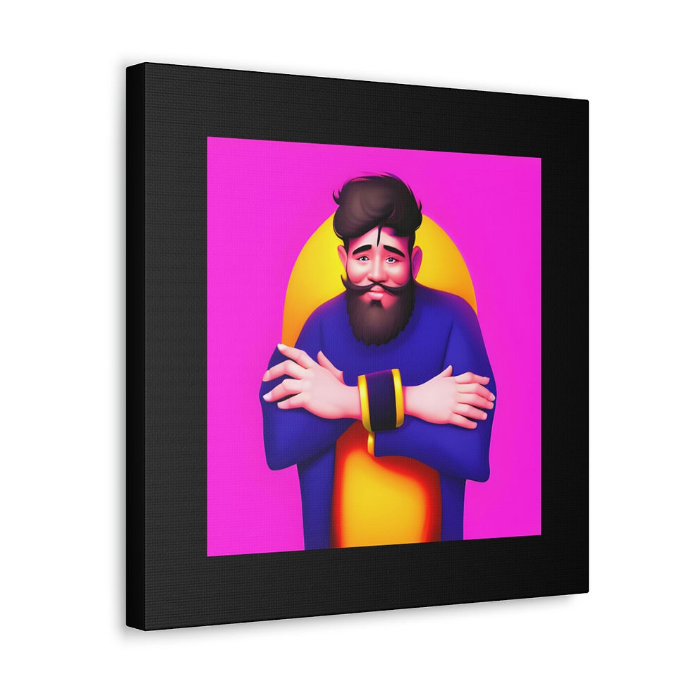 Thumbnail: JB Face Place Series 11 Canvas Gallery Wraps
