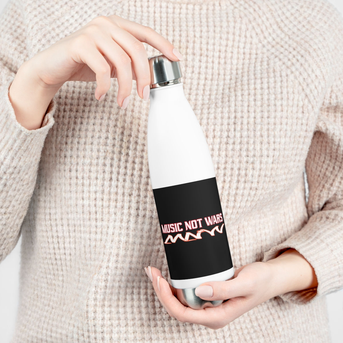 Music Not Wars 20oz Insulated Bottle