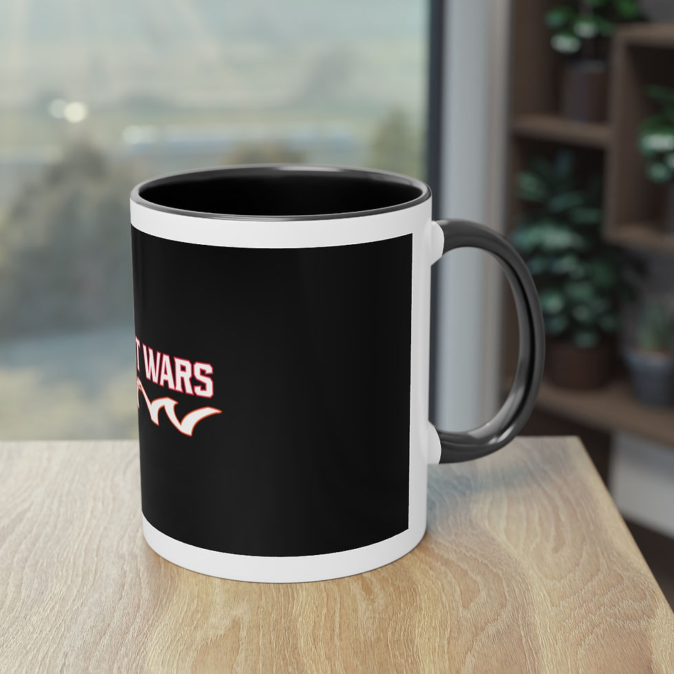 Thumbnail: Music Not Wars Two-Tone Coffee Mug, 11oz