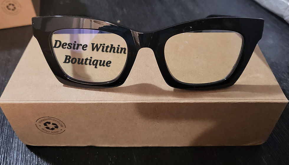 Thumbnail: Women Rectangular Glasses. Bold Frame. Comes with Case & Dust Cloth. 