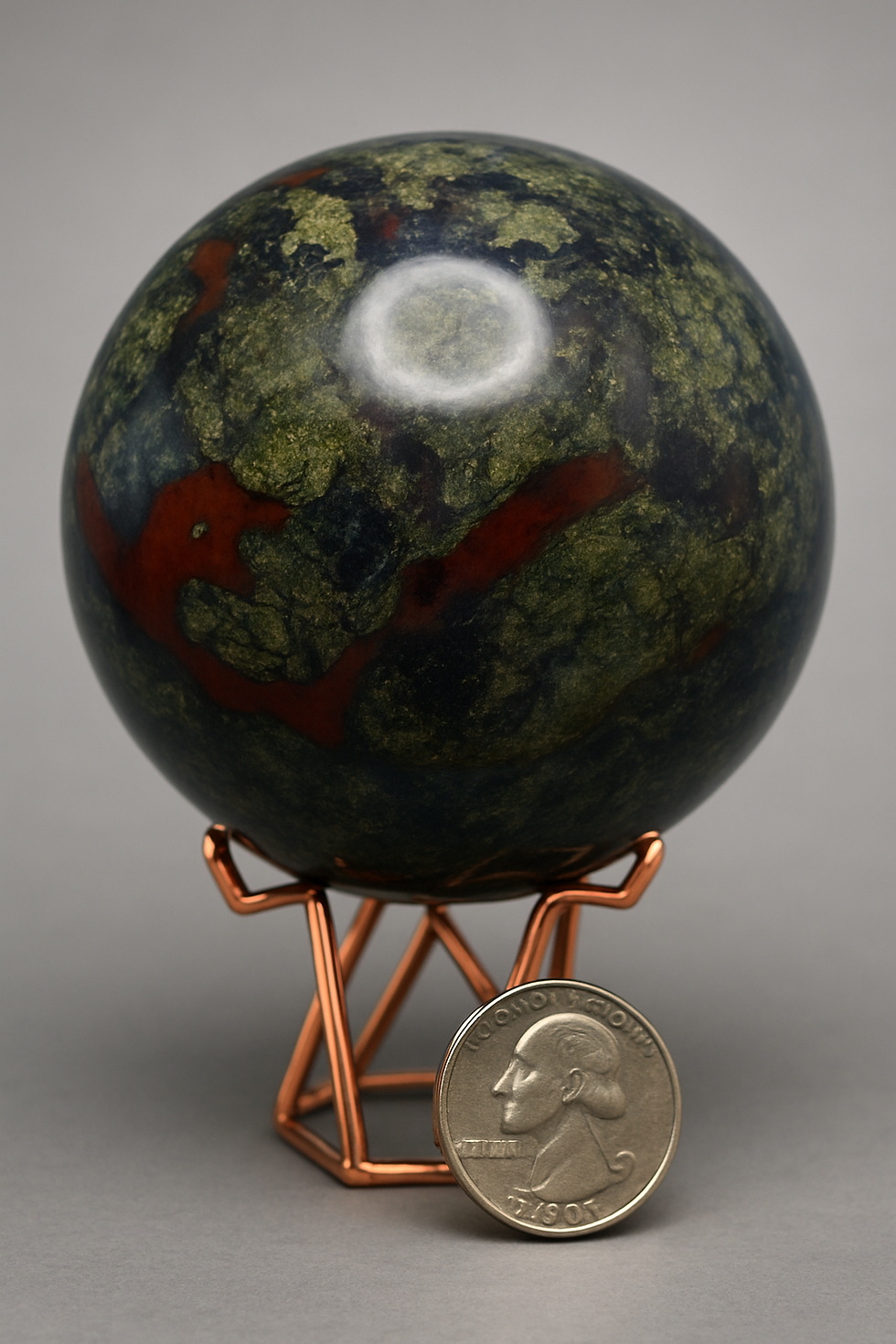 Dragon Blood Jasper Sphere
