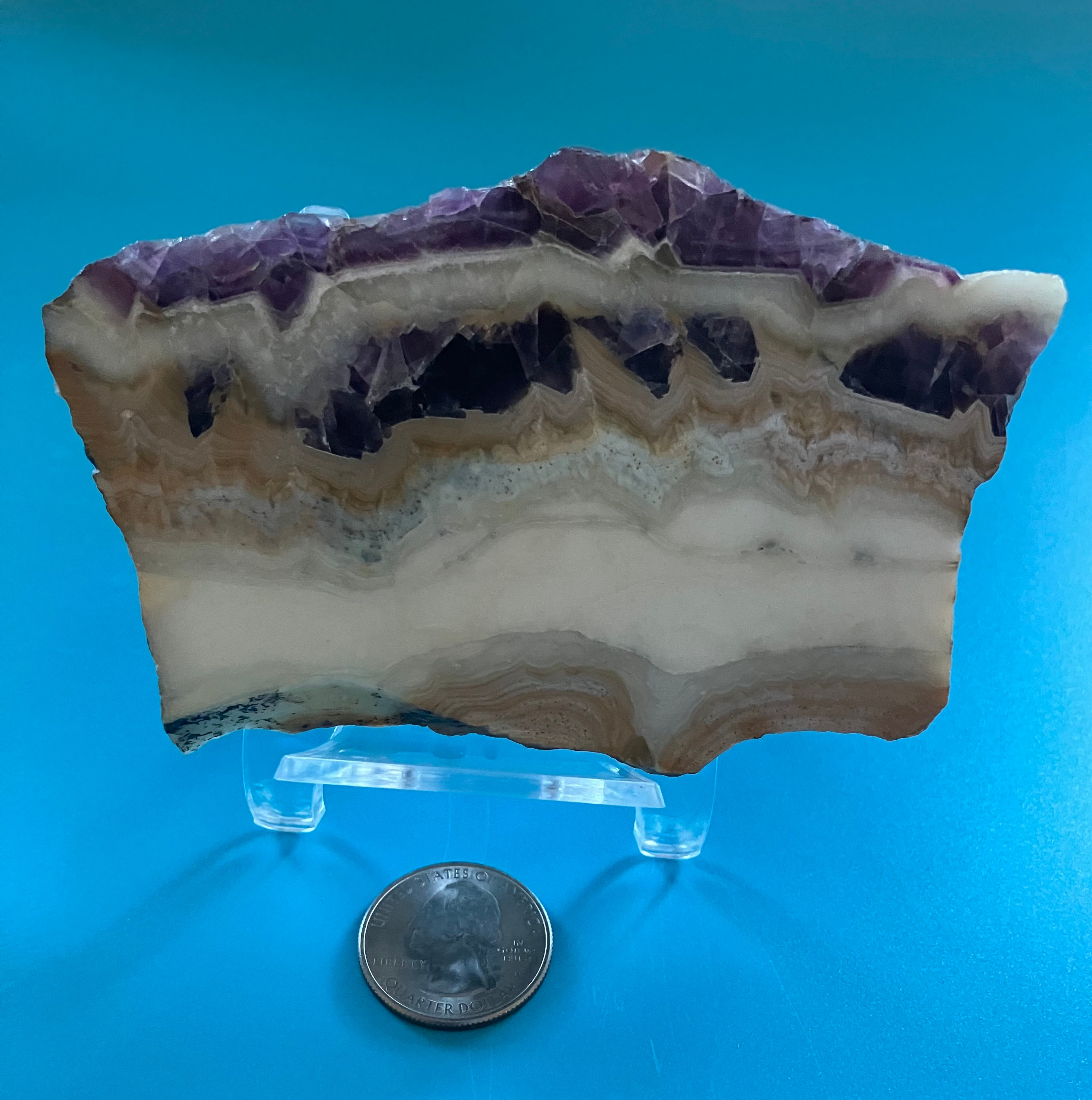 Chevron Amethyst Slab