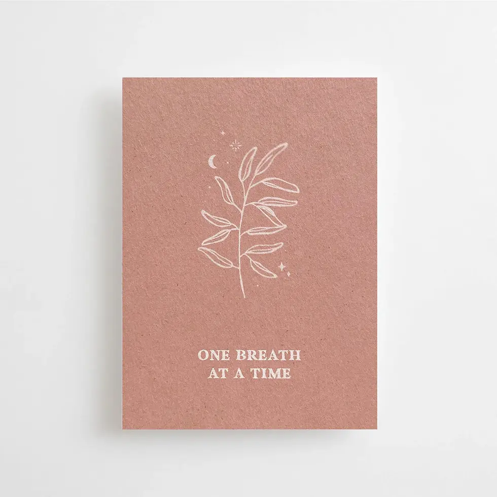 Mini Karte | one breath at a time
