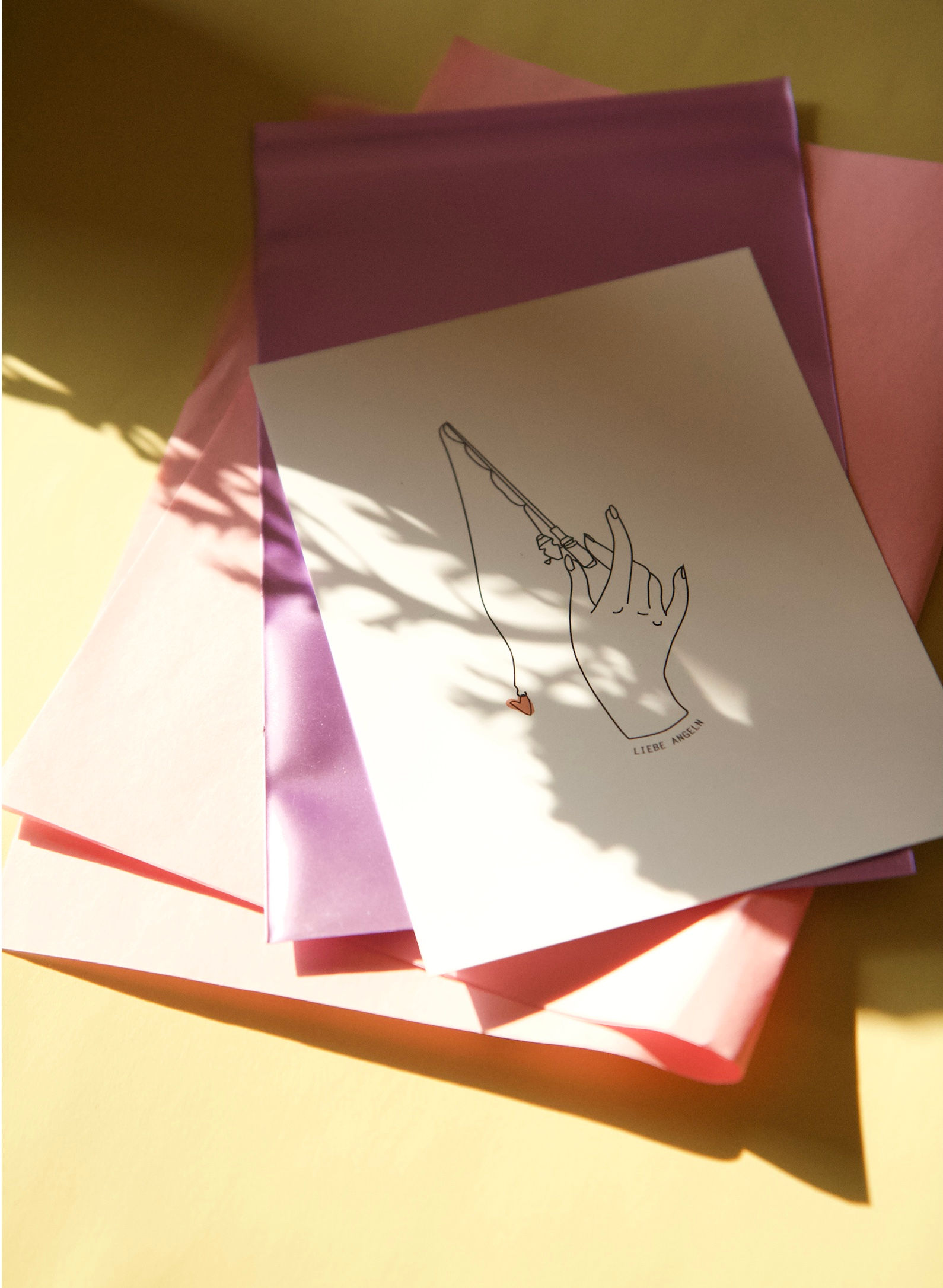 Postkarte | Liebe angeln