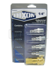 1/4" Industrial DQC DF Series Automatic Quick Coupler Set- Retail Packaged