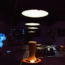 Coffee bar, dramatic lights