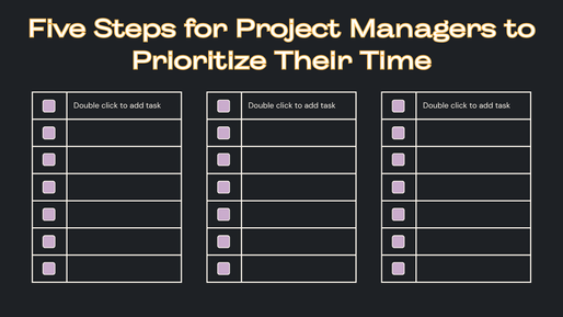Five Steps for Project Managers to Prioritize Their Time