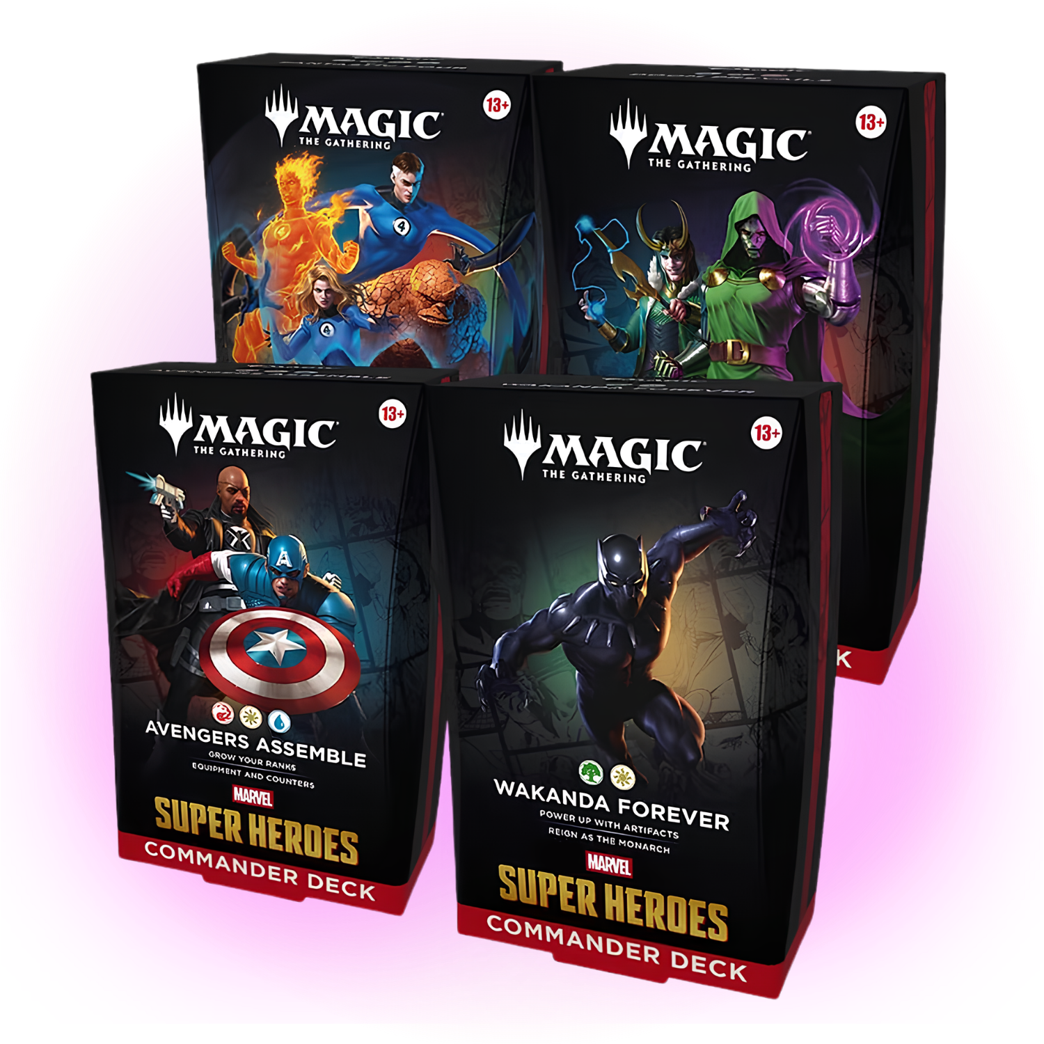 MTGMarvel Super Heroes Commander Deck (set of 4)