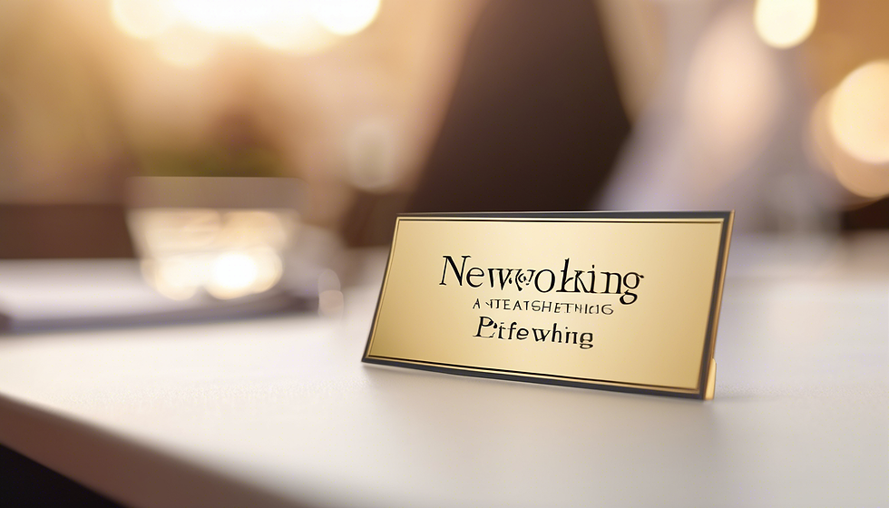 Pro Networking Etiquette Workshop