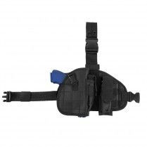 VISM® by NcSTAR® DROP LEG HOLSTER + PANEL + MAG POUCH - BLACK