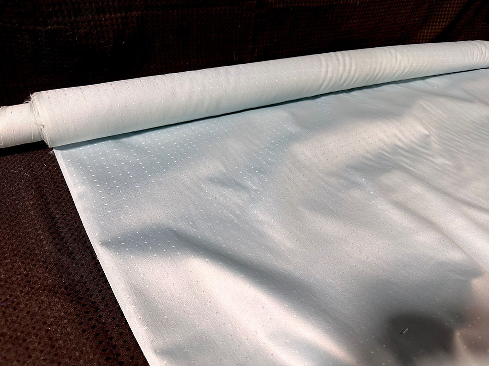 Shiny Blue Dot Upholstery Fabric