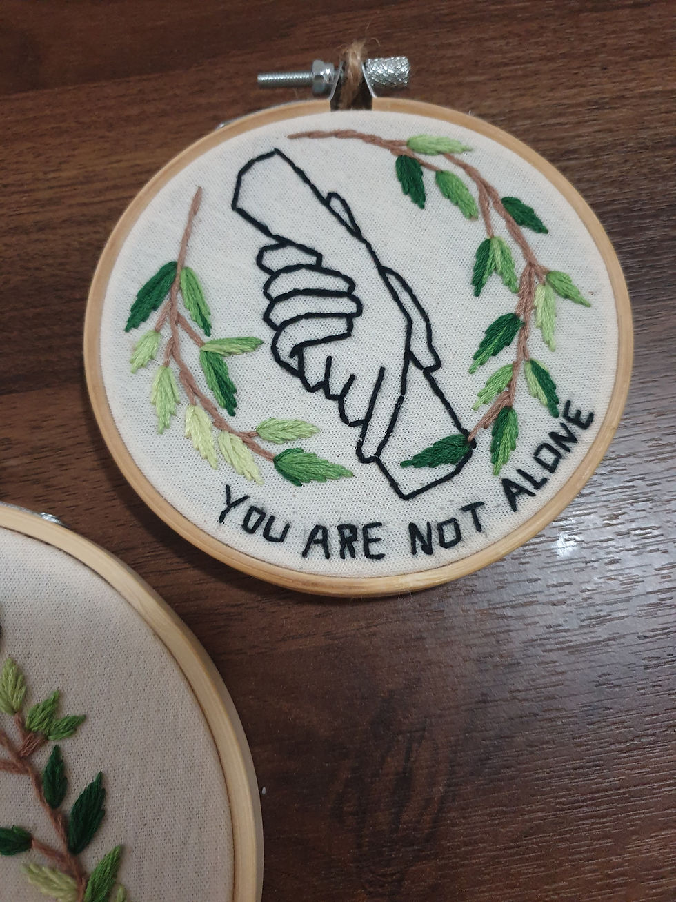 Thumbnail: Embroidery Circle Hoop, Healing Through Mindful Hand Embroidery Art
