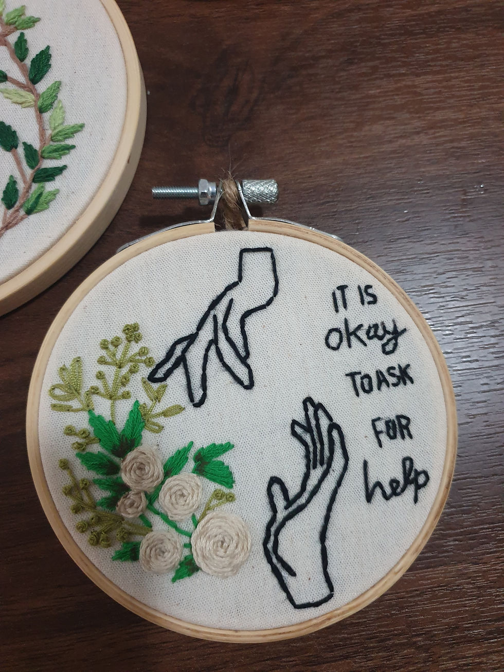 Thumbnail: Embroidery Circle Hoop, Healing Through Mindful Hand Embroidery Art
