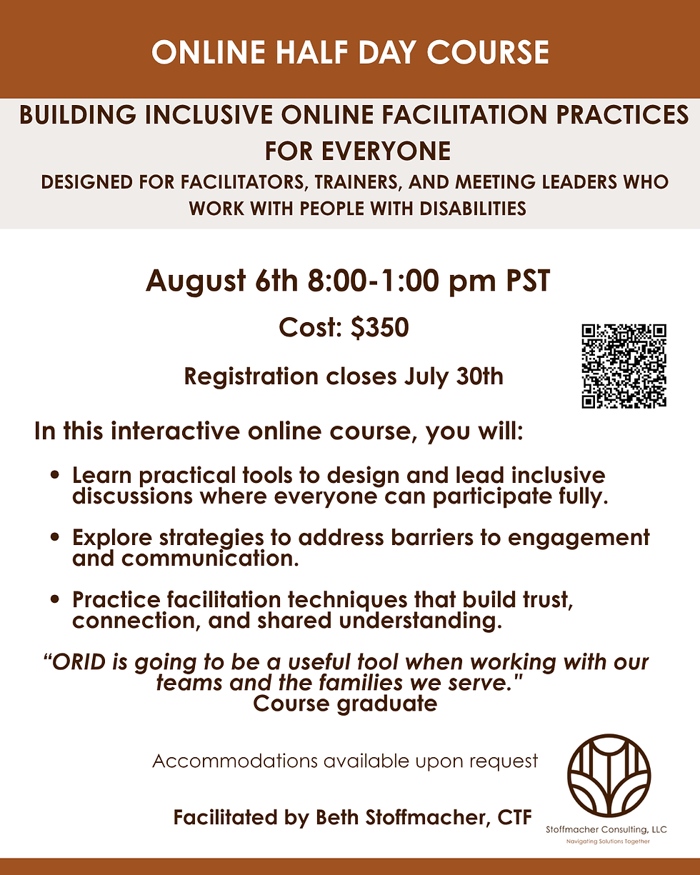 Building Inclusive Facilitation Practices for Everyone 1-Day Course