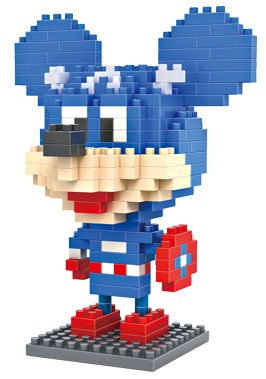 Bloques Armables Tipo LEGO Marca LOZ: Mickey Capitán América