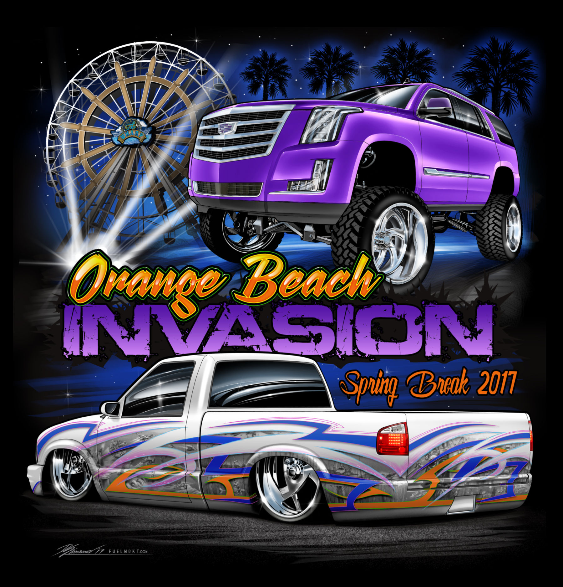 2017 OBI Escalade and S10 at The Wharf 48x50 Banner