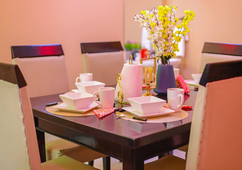 Modern dining room at Milimani ComfyHomestays Nakuru