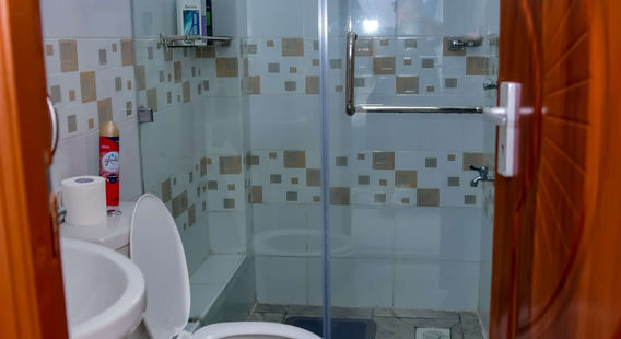 Modern bathroom in Nakuru furnished apartment