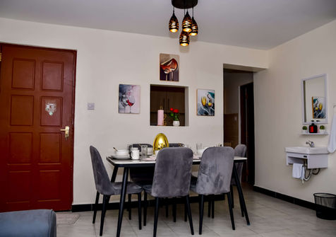 Bright apartment dining and entrance area Nakuru
