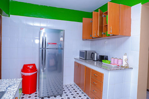 Kitchen storage area at Milimani ComfyHomestays Nakuru