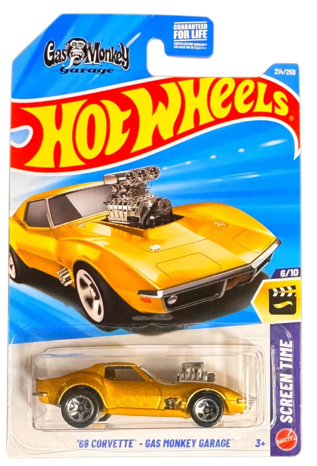 HOT WHEELS 2026 '68 CORVETTE - GAS MONKEY GARAGE METALFLAKE GOLD 214/250