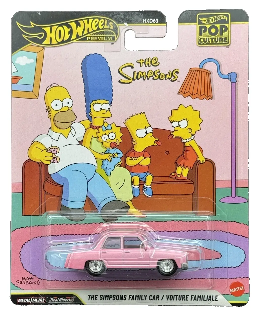 Hot Wheels Premium 2026 HW Pop Culture The Simpsons Family Car