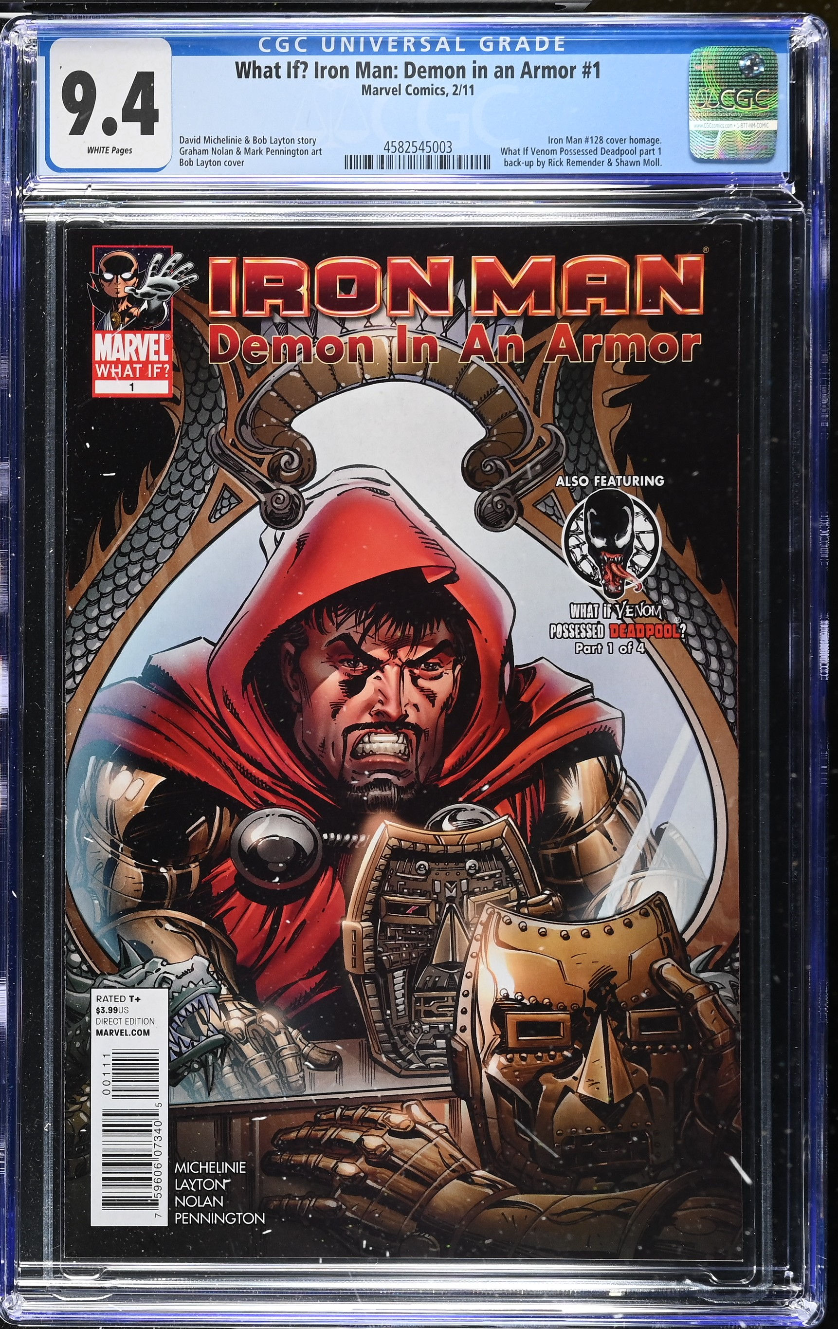 WHAT IF? IRON MAN: DEMON IN AN ARMOR #1 CGC 9.4 AVENGERS/DR. DOOM