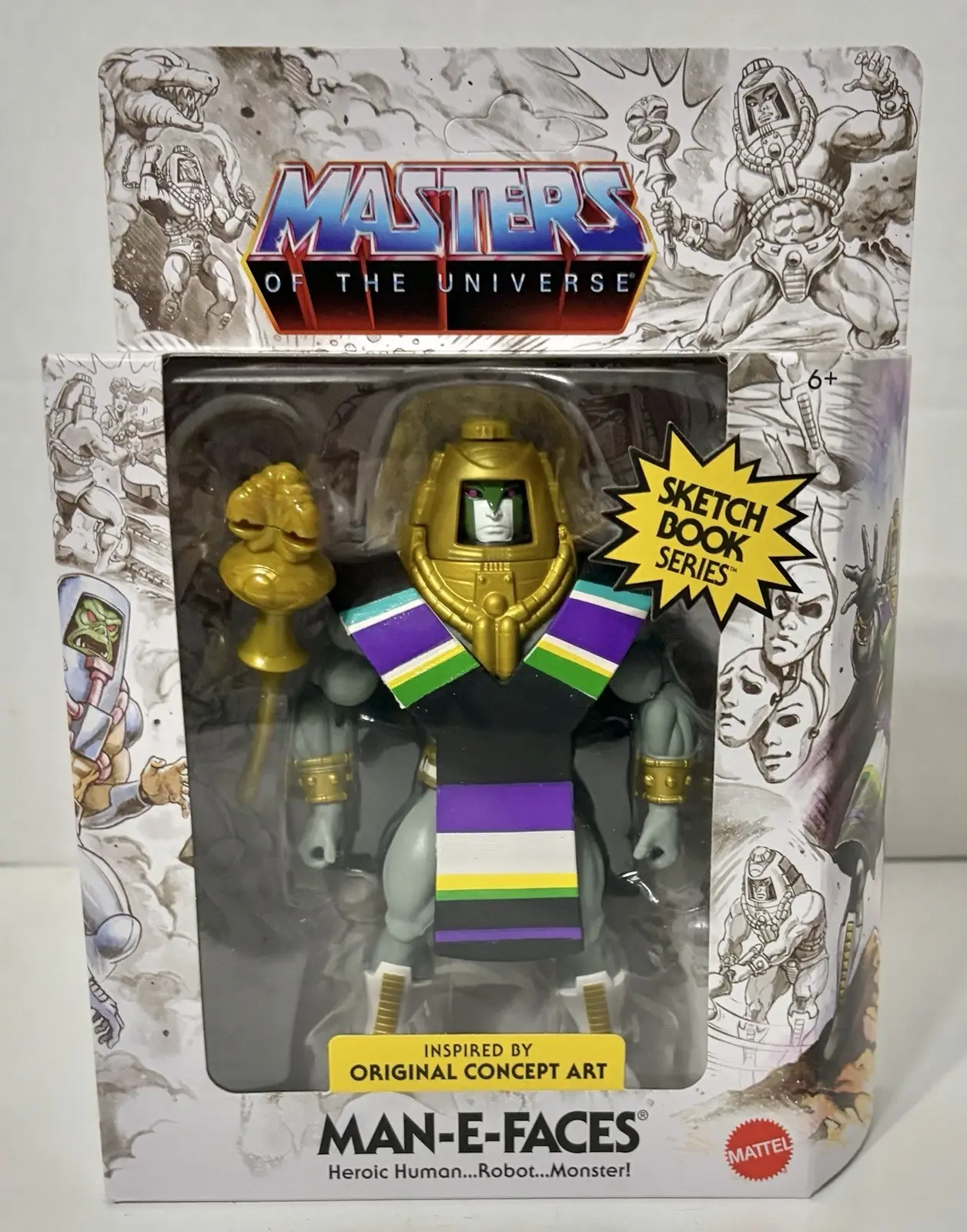 Masters of the Universe Origins Sketchbook Series Man-E-Faces 5.5" Action Figure