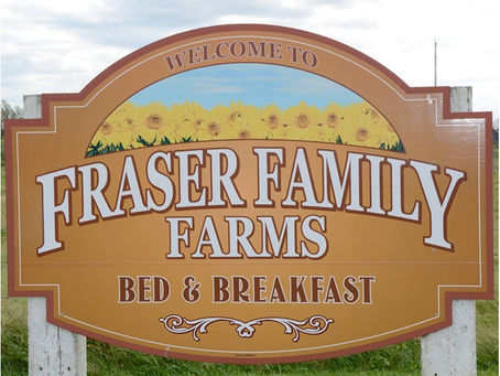 Fraser Family Farms Bed & Breakfast: Where Visitors Come to Slow Down and Breathe