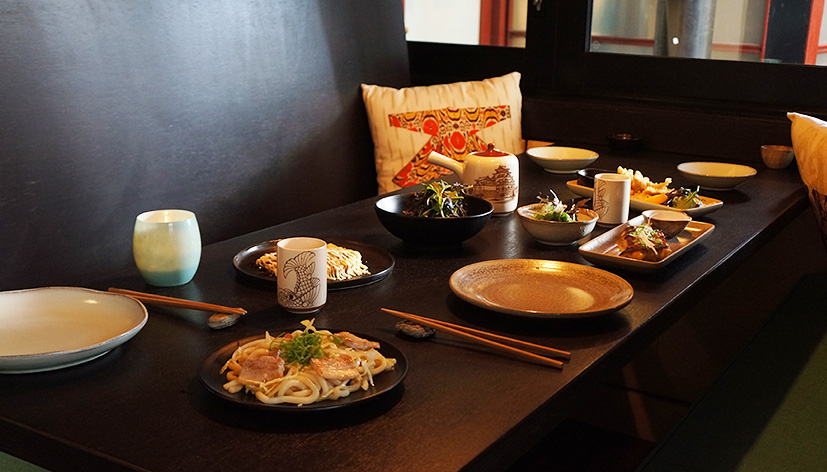 Arranged Food and Objects