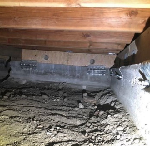 Complete new concrete foundation poured for long-lasting structural support.