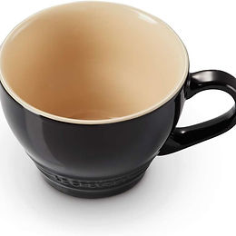 Caneca Bistrô 400mL, Black Ônix, Cerâmica, Le Creuset
