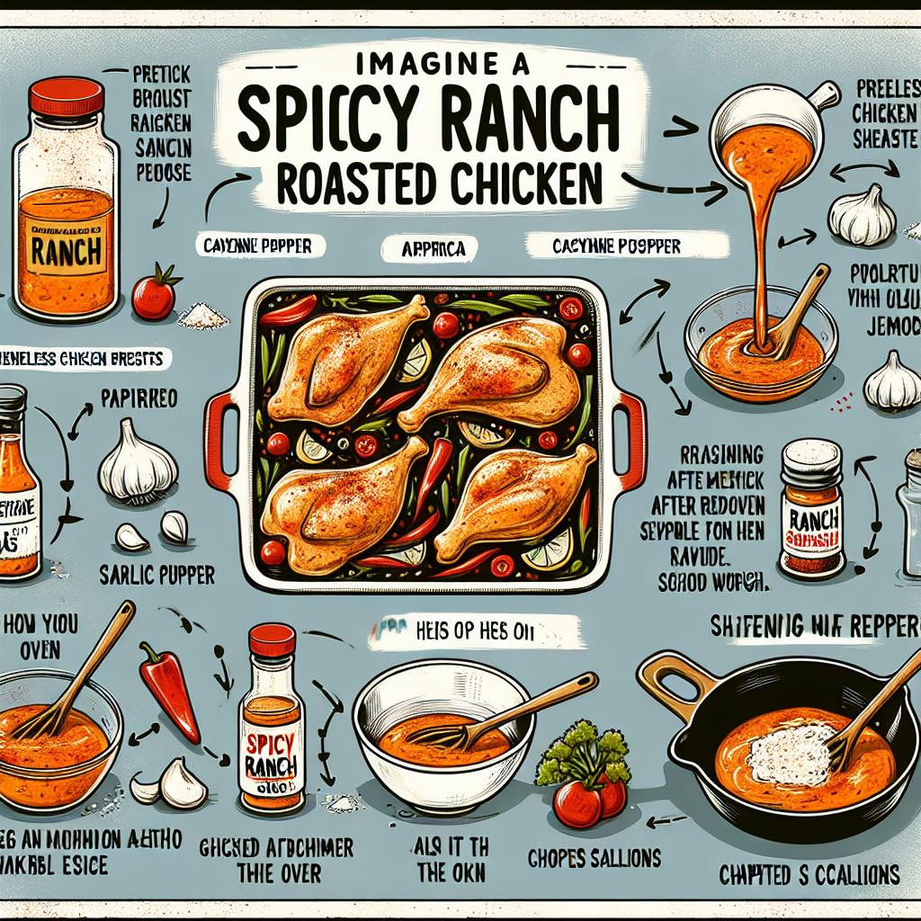 Frango Assado com Molho Ranch Picante