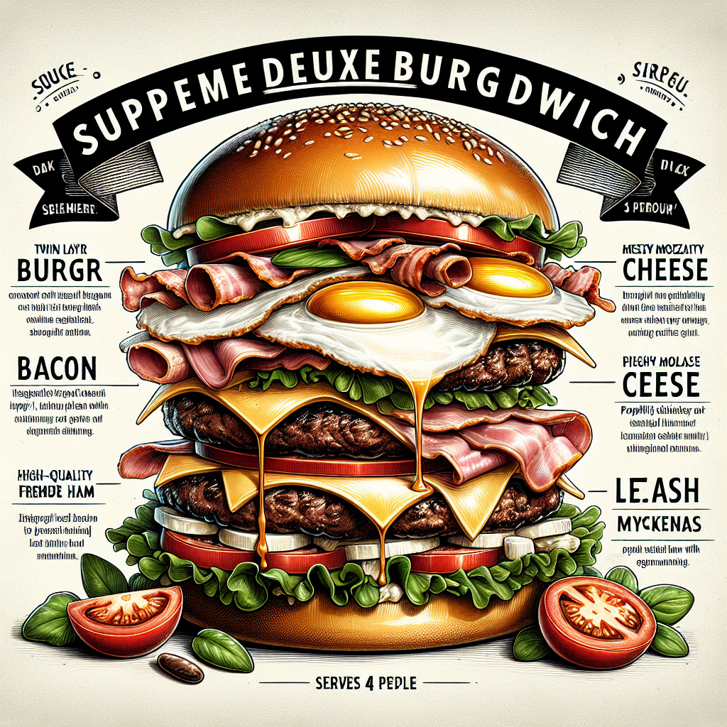 **Sanduíche Supremo de Hambúrguer Deluxe**
