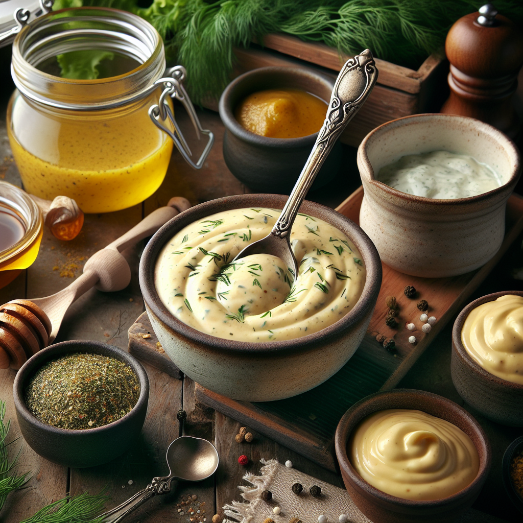 Molho de Mostarda Cremoso com Ervas