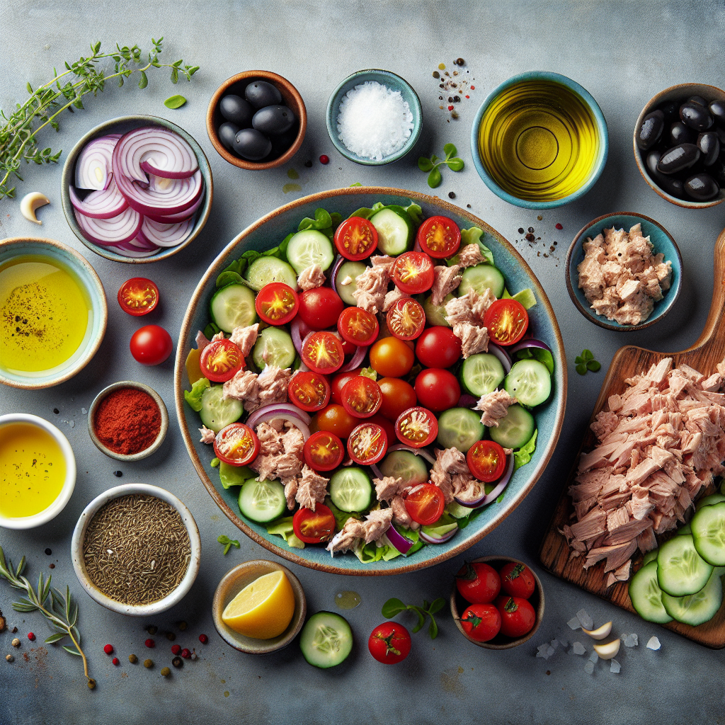 Salada Mediterrânea de Atum