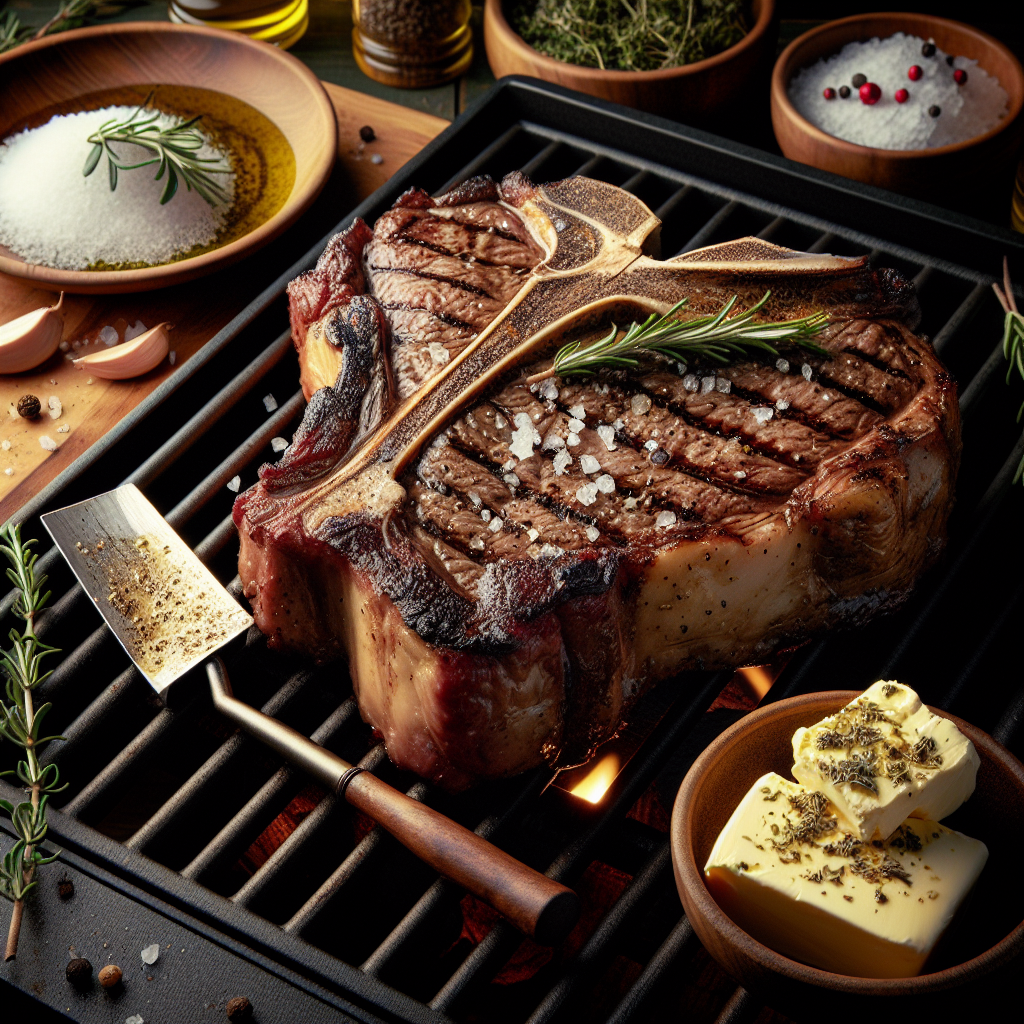 Grelhado de T-Bone com Manteiga de Ervas