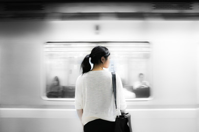 Woman at Subway