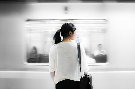 Woman at Subway