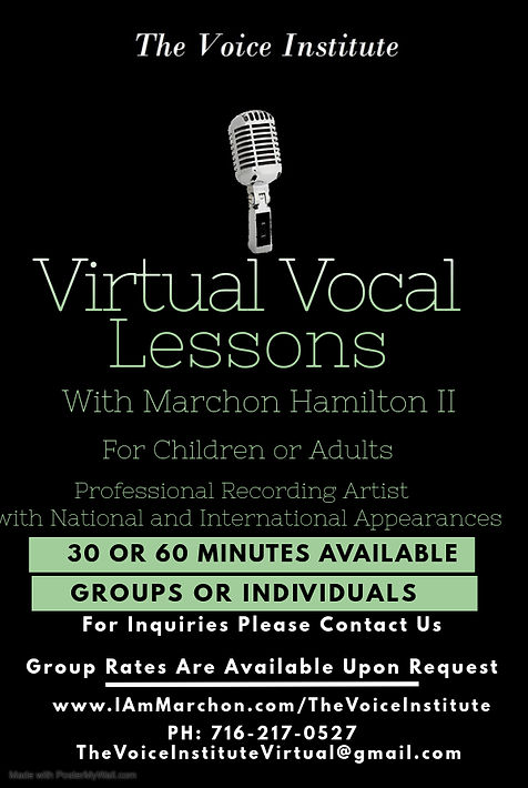 The Voice Institute- Flyer with website.