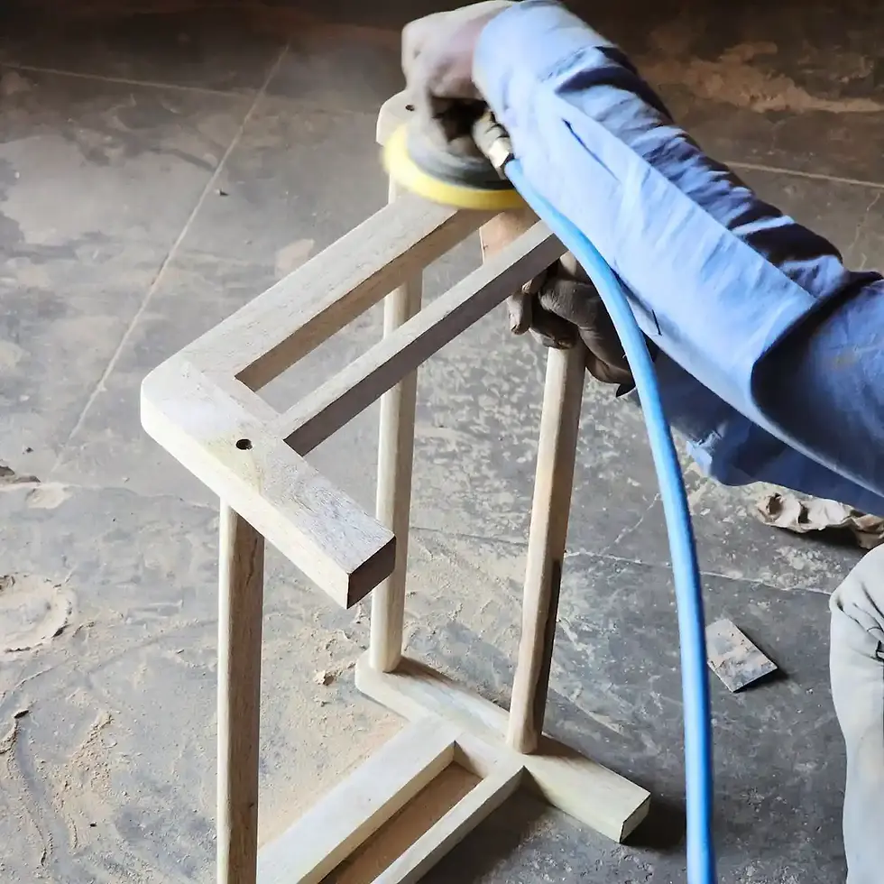 Sanding and polishing furryliving factory