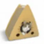 Nido Cat House for Cats and Kittens 2-in-1 – Wooden Scratcher House with Dual Sisal Scratch Pads, Indoor Cat Hideout Condo, W