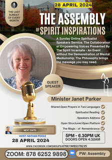 The Assembly of Spirit Inspirations - Online Spiritualist Speakers Service Flyer