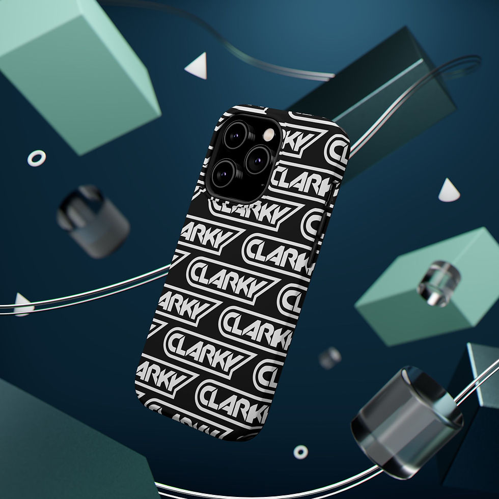 Thumbnail: Magnetic Impact-Resistant Phone Case | "CLARKY" Logo Pattern