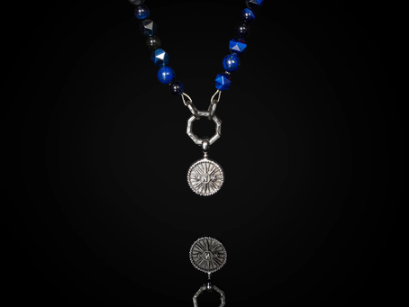 Blue Tiger's Eye Elegance: A Closer Look at Compass Jewelry's Necklace