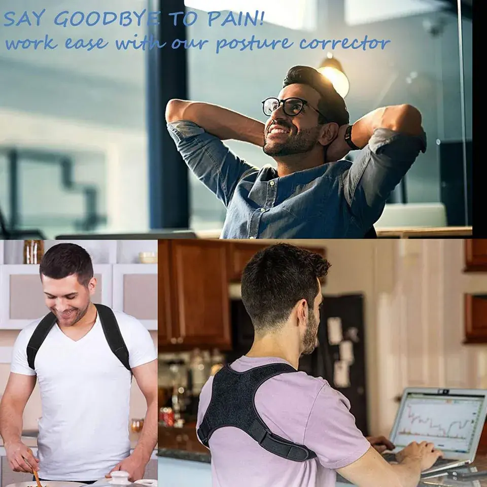 Thumbnail: AOLIKES New Posture Corrector Spine Back Shoulder Support Corrector
